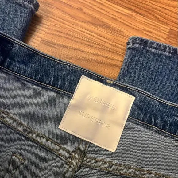 MOTHER SUPERIOR The Inside Flood Metal Magic Jeans Size 33 - Picture 9 of 9